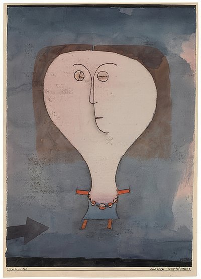 Spavento di una ragazza da Paul Klee