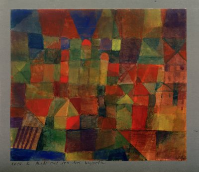 Città con le tre cupole da Paul Klee