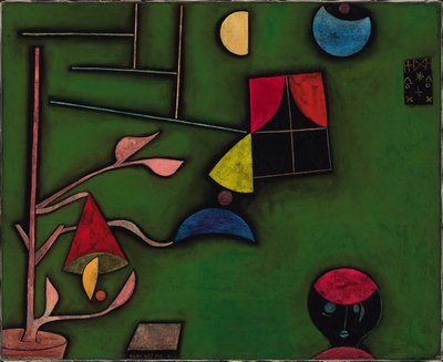 Natura morta con pianta e finestra da Paul Klee
