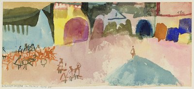 Caffè di strada a Tunisi da Paul Klee