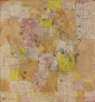 Idillio suburbano, 1926 da Paul Klee