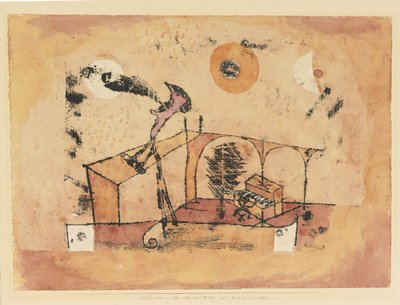 Il tenore eroico come cantante da concerto, 1922 da Paul Klee