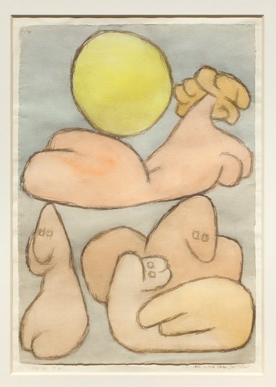 Il torso e la sua famiglia con la luna piena da Paul Klee