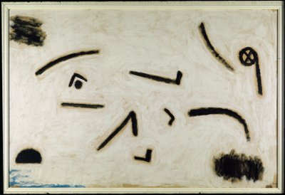 Senza titolo (segni su sfondo nero), c.1940 da Paul Klee