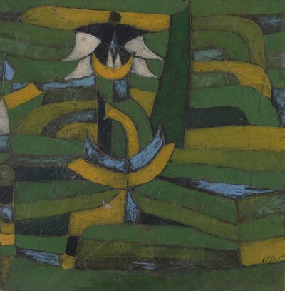 Fiori bianchi nel giardino, 1920 da Paul Klee