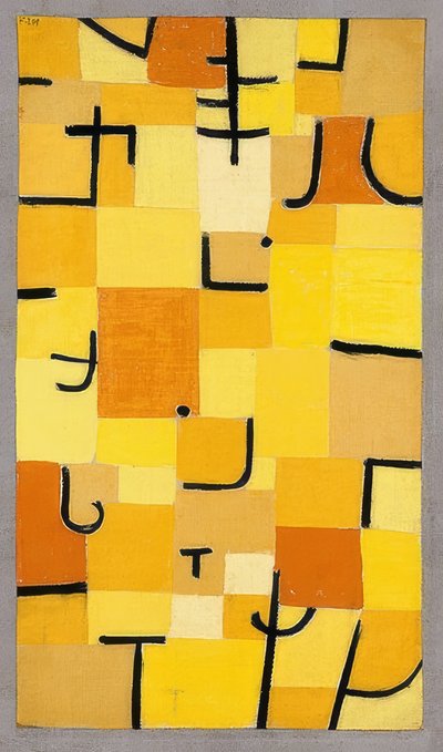 Segni in giallo, 1937 da Paul Klee