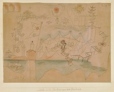 Disegno per il noleggiatore di barche da Paul Klee