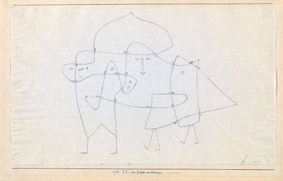 Zur Gruppe geschlungen Enlacés en un groupe, 1930 da Paul Klee