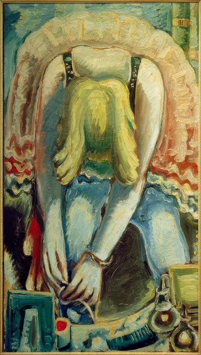Ballerina piegata con gonna rosa da Paul Kleinschmidt