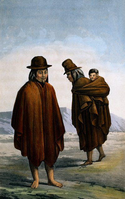 Indiani delle pianure di Bogotà, incisione di Paul Legrand da Paul Legrand