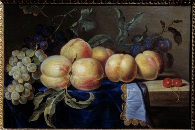 Natura morta, pesche da Paul Liegeois