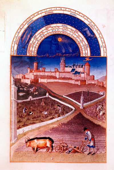 Marzo, 1412-1416 da Paul Limbourg