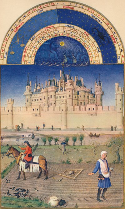 Ottobre - il Louvre da Paul Limbourg