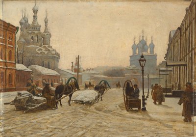 La Chiesa della Natività della Theotokos su Putinki e il Monastero della Passione, 1895 da Paul Louis Bouchard