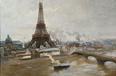 La Torre Eiffel vista dalla Senna, 1889 da Paul Louis Delance