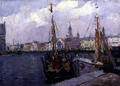 Il porto di Ostenda da Paul Mathieu