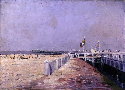 La piccola spiaggia di Ostenda da Paul Mathieu