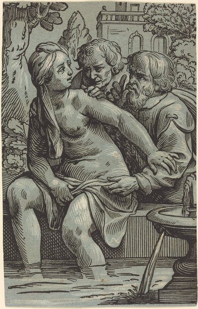 Susanna e i vecchioni da Paul Maupin, after Jacques Stella