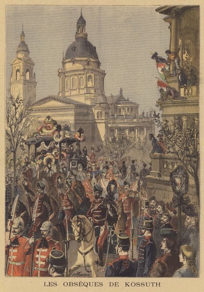 Funerale di Lajos Kossuth da Paul Merwart