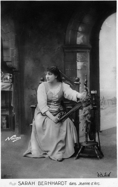 Henriette Rosine Bernard alias Sarah Bernhardt (1844-1923) come "Giovanna d