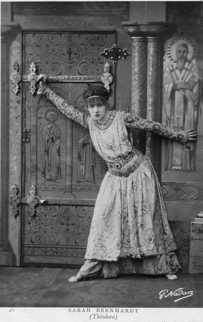 Henriette Rosine Bernard alias Sarah Bernhardt (1844-1923) in una scena di 