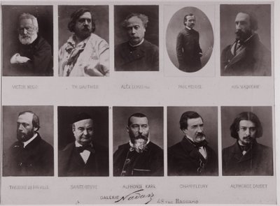 Dieci ritratti di Paul Nadar (foto in bianco e nero) da Paul Nadar