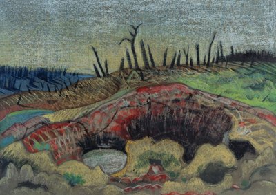Una fattoria, Wytschaete da Paul Nash