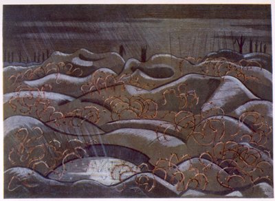 Collina 60 dalla Trincea, da British Artists at the Front, Continuation of The Western Front, Part Three, Paul Nash da Paul Nash