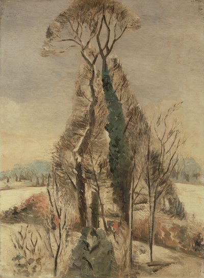 Iver Heath nella neve da Paul Nash