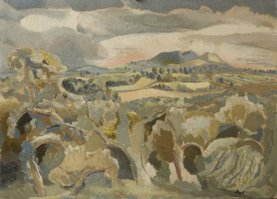 Paesaggio della distanza di Malvern da Paul Nash