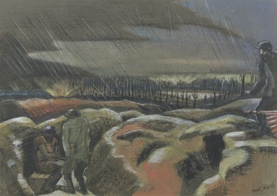 Esplosione di granata, Zillebeke da Paul Nash