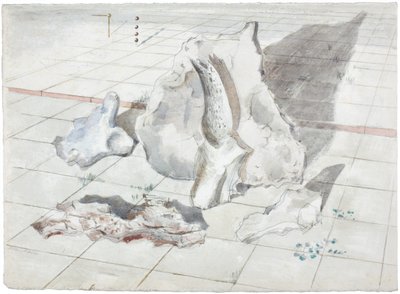 Studio per Paesaggio di oggetti sbiancati da Paul Nash