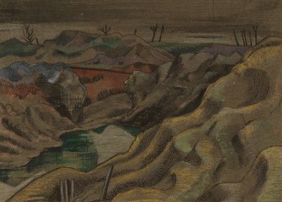Il paesaggio: Collina 60, c.1917 da Paul Nash