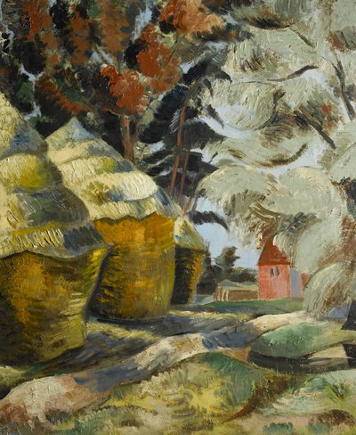 Il cortile del fienile, c.1925 da Paul Nash