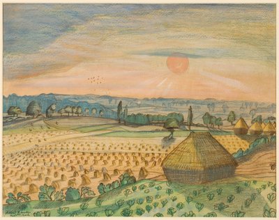 Vista da Wittenham Clumps da Paul Nash
