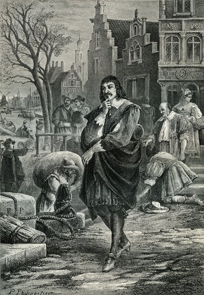 René Descartes ad Amsterdam da Paul Phillipoteaux