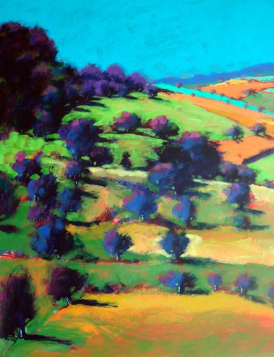 Barrowwake Looking Northwest (Detail #2), 2025 (acrilico su tavola) da Paul Powis