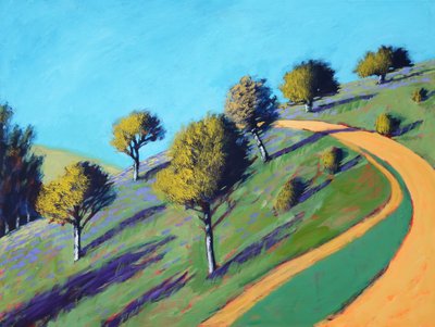 Primavera di Malvern, 2021 (acrilico su tavola) da Paul Powis