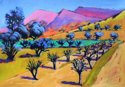 Provenza, 2021 (acrilico su carta) da Paul Powis