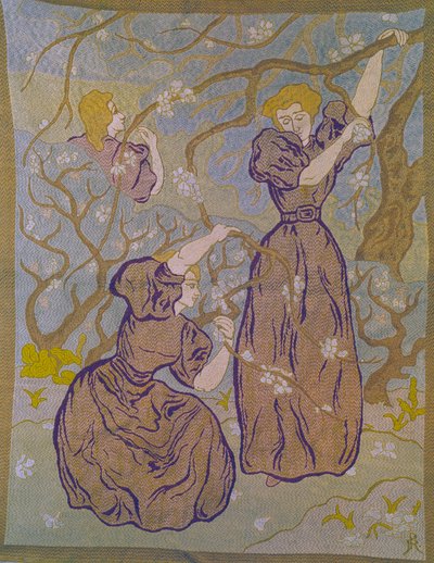 Due donne sotto un albero in fiore da Paul Elie Ranson