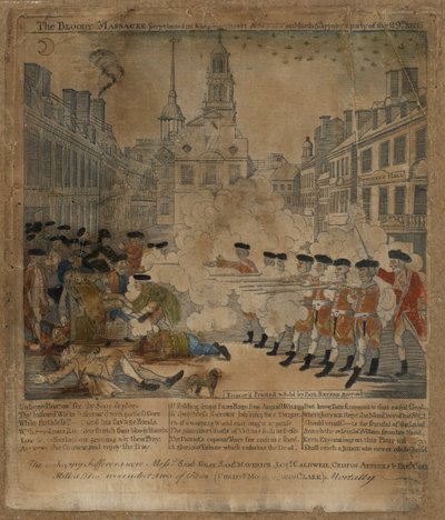 Il massacro sanguinoso da Paul Revere