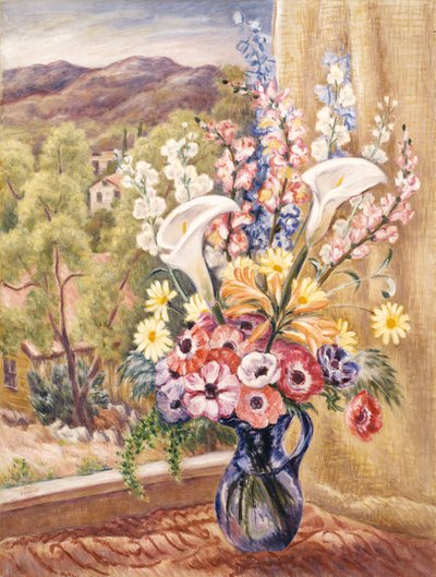 Bouquet alla finestra da Paul Rohland