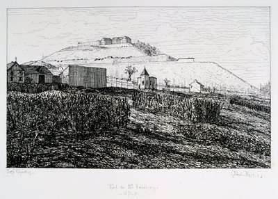 Forte di Mont Valerien, Assedio di Parigi, 1870-1871 da Paul Roux