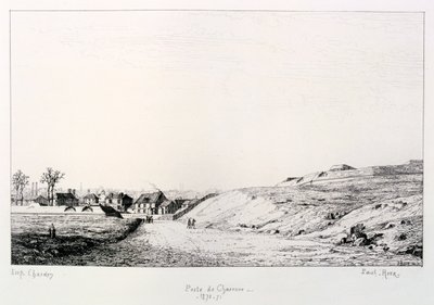 Poste de Charonne, Assedio di Parigi, 1870-1871 da Paul Roux