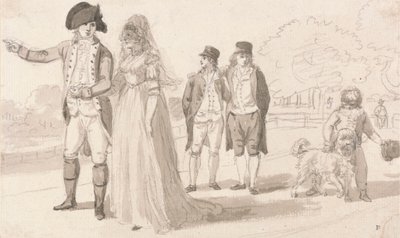 Una Famiglia a Hyde Park da Paul Sandby