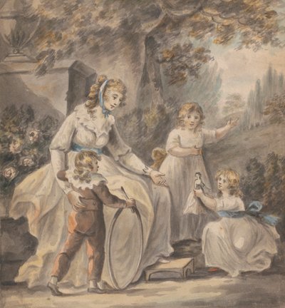 Una Tata con Tre Bambini da Paul Sandby