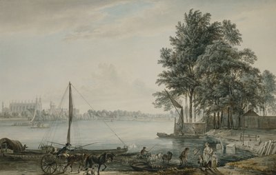 Veduta del collegio di Eton dal Tamigi, 1779 da Paul Sandby