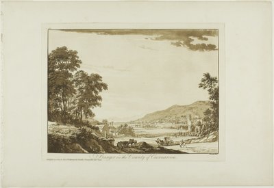 Bangor nella contea di Caernarvon da Paul Sandby