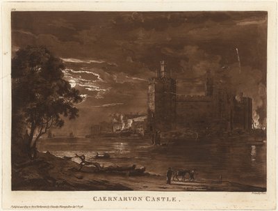 Castello di Caernarvon (Notte) da Paul Sandby