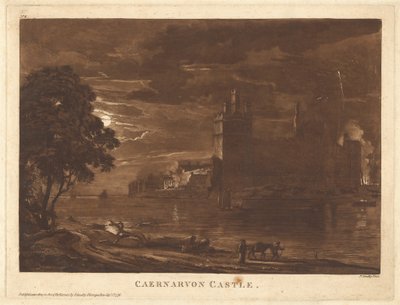 Castello di Caernarvon (Notte) da Paul Sandby